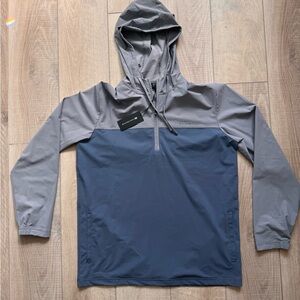 Travis Mathew Hooded Windbreaker Quarter Zip NEW Sz M Men’s Athletic Resortwear